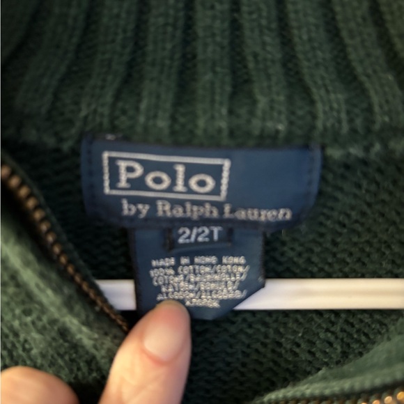 Polo by Ralph Lauren Toddler Forest Green Knit - Picture 2 of 3